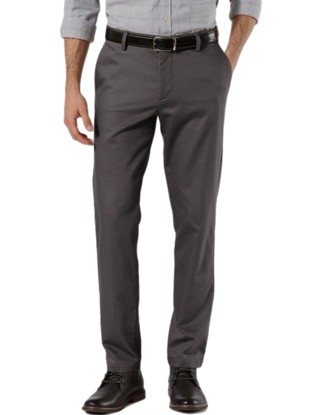 Dockers Men’s Slim Flex Comfort Signature Khaki Pants 29x30 Gray